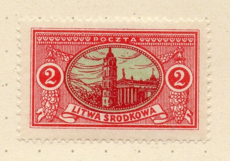 LITHUANIA 1920-22 Early Issue Fine Mint Hinged 2r. NW-07179 