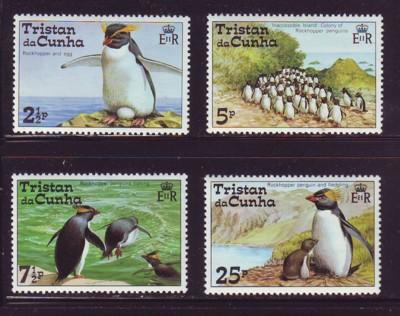 Tristan da Cunha Sc 191-94 1974 Penquins stamp set mint NH