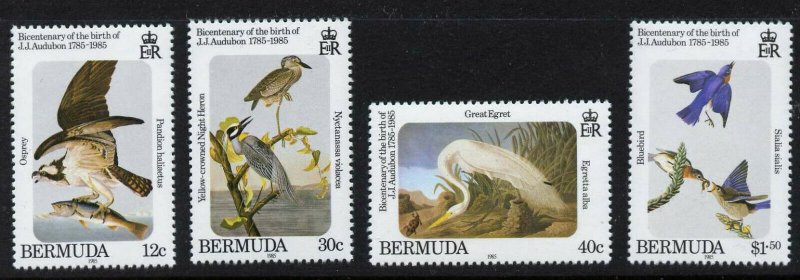 Bermuda 465-8 MNH Audubon Birds, Art