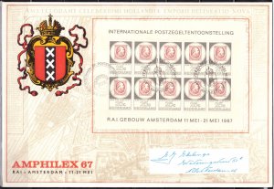 F2146   NETHERLANDS   FDC # 449      S/S      AMPHILEX '67