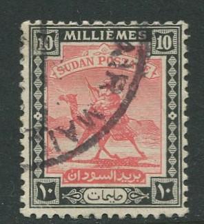 Sudan -Scott 41 - Camel Post - 1927 - Used - Single 10m Stamp