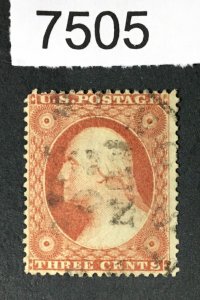 US STAMPS # 26 USED CV. $10 LOT #7505