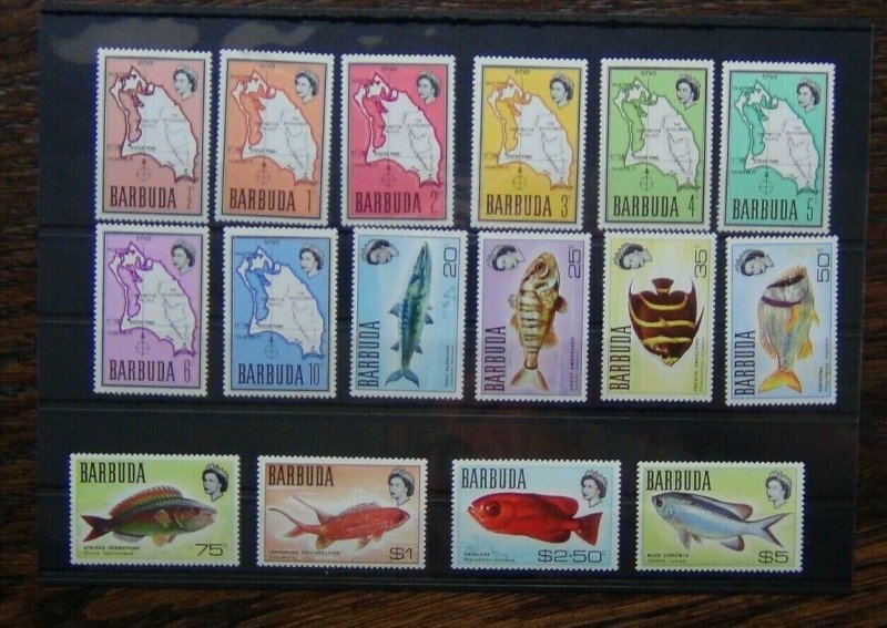 Barbuda 1968 - 70 vales to $5 MM or MNH  (ex 15c)