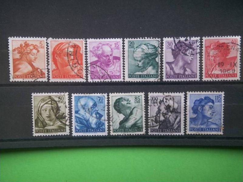 ITALY, 1961, used set, Scott 813-27