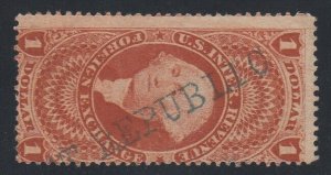 USA GREAT REPUBLIC Pacific Mail Steamship cancel (Scott R68c)!