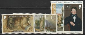 1980 Guernsey Christmas Le Lievre Paintings MNH** Stamps A30P3F40429-