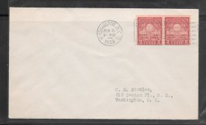 #656 FDC 2 Cents Edison Coil Pair Cachet (A2869)