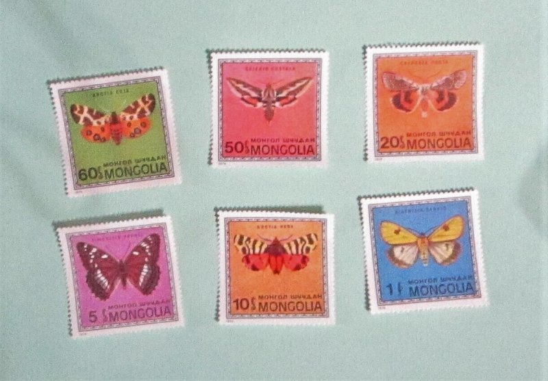 Mongolia - 752-59, MNH Set. Butterflies. SCV - $9.60. See Note Below...