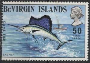 Virgin Islands 247 (used) $1.25 sailfish (1972)