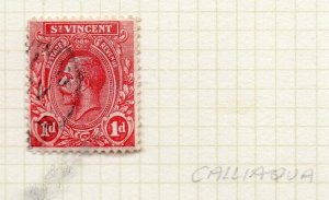 St Vincent 1913-17 Early Issue Fine Used 1d. NW-156934