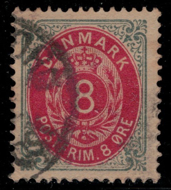 Denmark #28a  CV $5.00