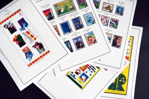 COLOR PRINTED JAPAN 1981-1999 STAMP ALBUM PAGES (130 illustrated pages)