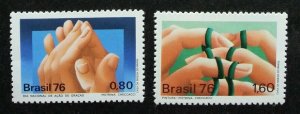 Brazil Thanksgiving Day 1976 Hand Thank You (stamp) MNH