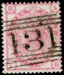 SG144, 3d pale rose PLATE 15, FINE USED. Cat £50. SCOTLAND. LB