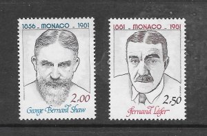 MONACO  CLEARANCE #1305-6 SHAW & LEGER MNH