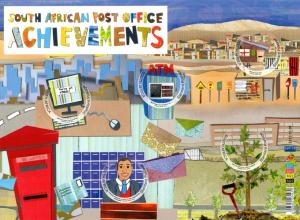South Africa - 2013 World Post Day SAPO Achievements MNH**