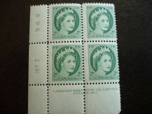 Canada - Mint Plate Blocks of 4 - QEII - Wilding Portrait