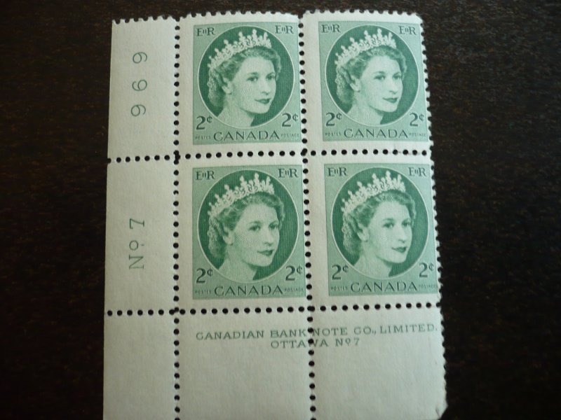 Canada - Mint Plate Blocks of 4 - QEII - Wilding Portrait