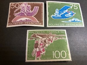 French Polynesia Scott C112-114 Mint OG CV $52