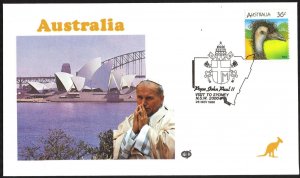 Australia 1986 Visit of Pope John Paul to Sydney City Special Cancel