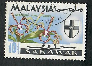 Sarawak #232 used single