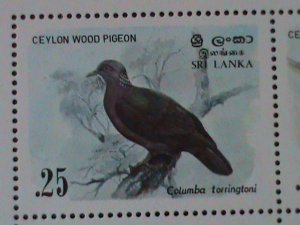 ​SRI LANKA-1983-SC#694a-LOVELY BEAUTIFUL BIRDS S/S-MNH-VF LAST ONE HARE TO FIND