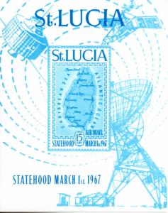 St. Lucia C1 MNH souvenier sheet .