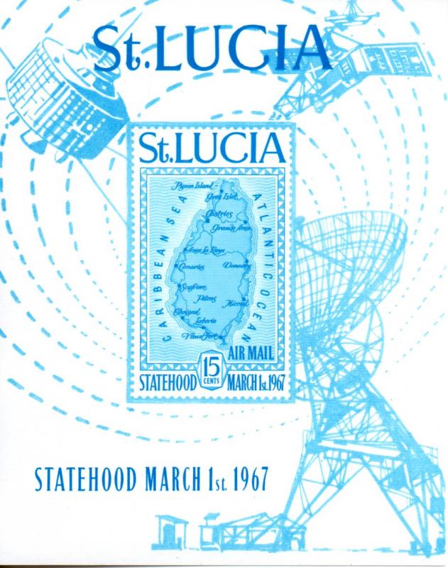 St. Lucia C1 MNH souvenier sheet .