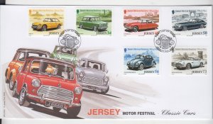 Jersey 2005 Classic Cars   Set of 6,   on FDC