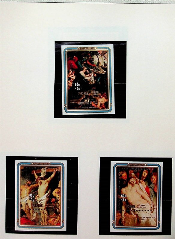 PENRHYN Sc 103a+B1-3 NH 4SOUVENIR SHEETS OF 1978 - ART OF RUBENS