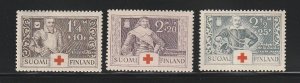 Finland B15-B17 Set MH Red Cross