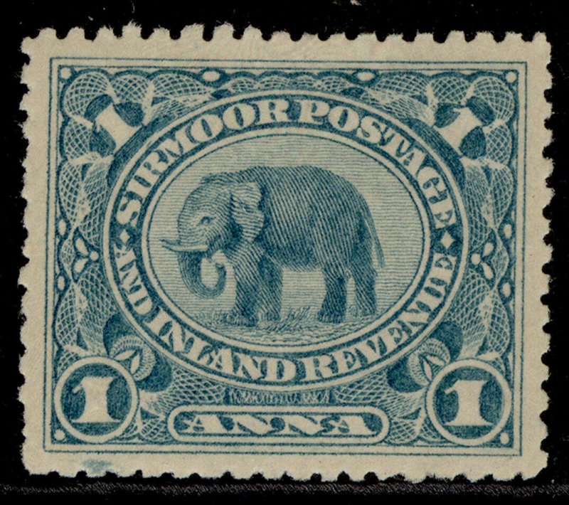 INDIAN STATES - Sirmoor QV SG24, 1a blue, M MINT. Cat £12. 