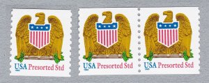 Triple 10c E &S WA Standard Large Date US #3270a F-VF, MNH