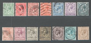 Great Britain #159-172 F/VF, Used, Complete Set, CV $87.95  .....  2480239