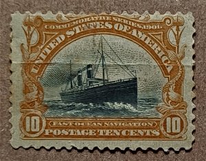 United States #299 10c Fast Ocean Navigation (S.S. St. Paul) UNUSED (1901)
