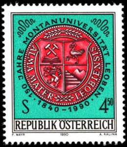 Austria #1519, Complete Set, 1990, Mining, Never Hinged