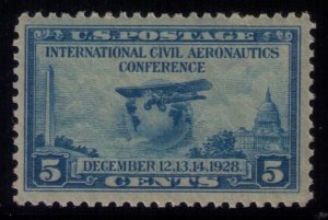 US Sc #650 MNH 5c Blue VF-XF