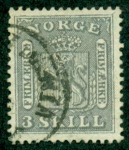 Norway #7  Used VF  Scott $525.00   Pulled Perf