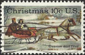 # 1551 USED CHRISTMAS CURRIER AND IVES