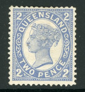 Queensland 1908 2p  BlueSG 290 Mint D409 ⭐⭐⭐⭐⭐⭐