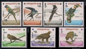 1983 Cambodia Kampuchea 503-509 Birds 13,00 €