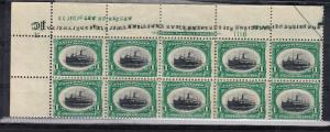 #294 Plate block of 10 Fresh and NH