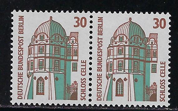 Germany Berlin Scott # 9N546, mint nh, pair, variation plate printing