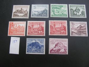 Germany 1939 MNH SC B160-168  SET 60 EUROS (157)