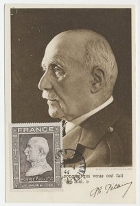 Maximum card France 1944 Marshall Philippe Pétain