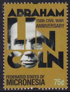 US 923 Trust Territories Micronesia NH VF Abraham Lincoln Single