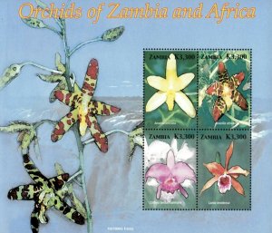 Zambia 2005 - Orchids of Africa and Zambia - Sheet of 4- Scott 1061 - MNH