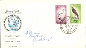 New Zealand, Worldwide First Day Cover, Birds, Children