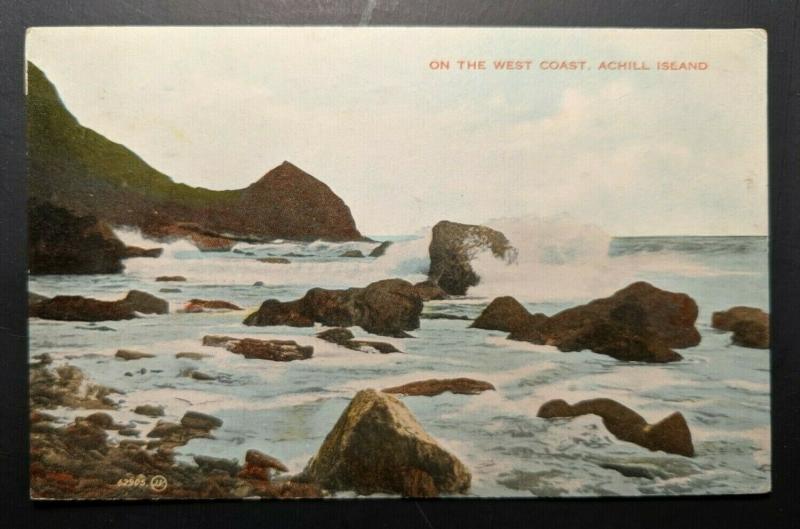 1929 On The West Coast Achill Island Ireland Real Picture Postcard Cover