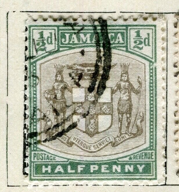 JAMAICA; 1903 early Ed VII issue used 1/2d. value